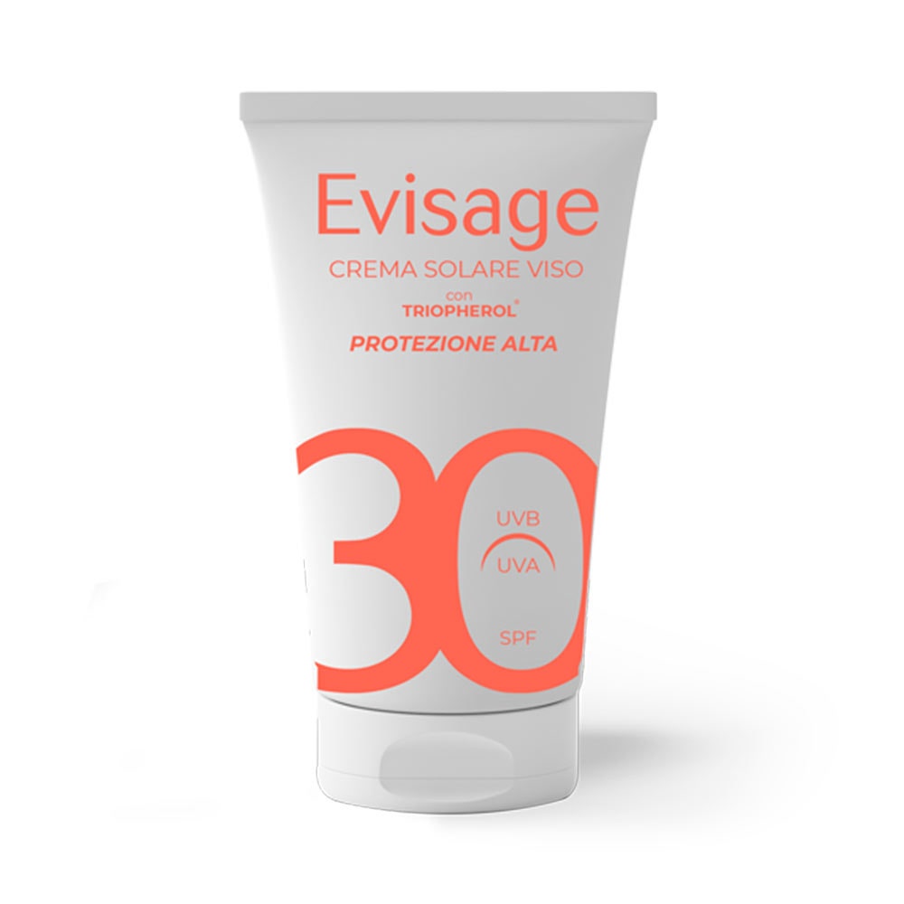 Evisage Crema Solare Viso Spf 30 Con Triopherol Protezione Alta 50ml