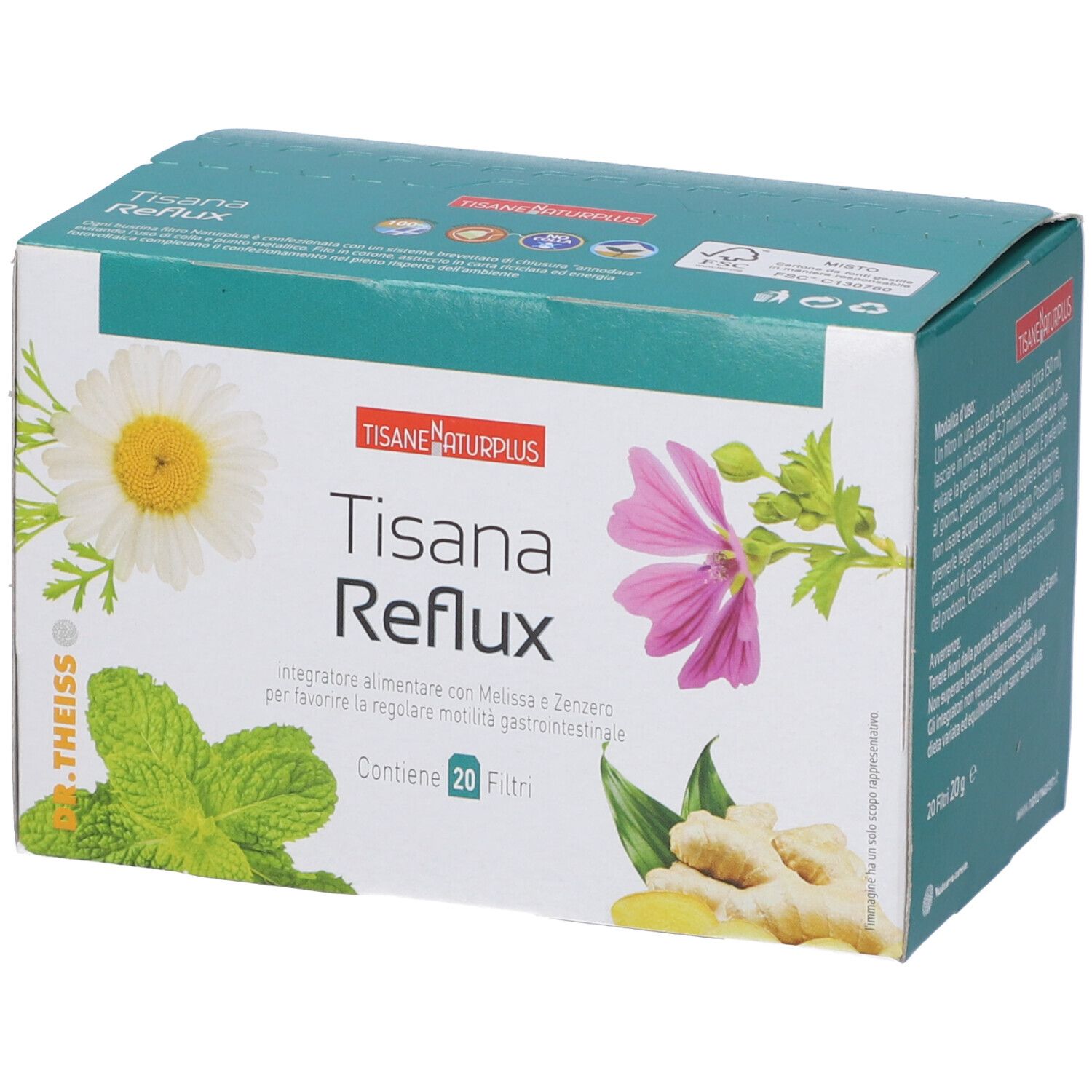 Naturwaren Dr. Theiss Naturplus Tisana Reflux, 20 filtri