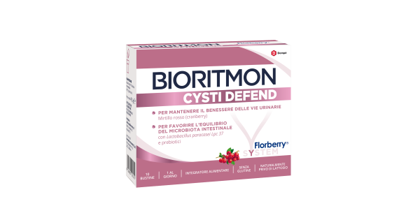 Bioritmon - Cysti Defend Integratore Vie Urinarie Confezione 10 Bustine — confronto prezzi
