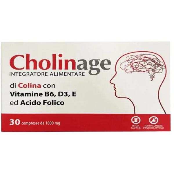 Cholinage 30 Compresse Integratore per Funzione Muscolare e Nervosa