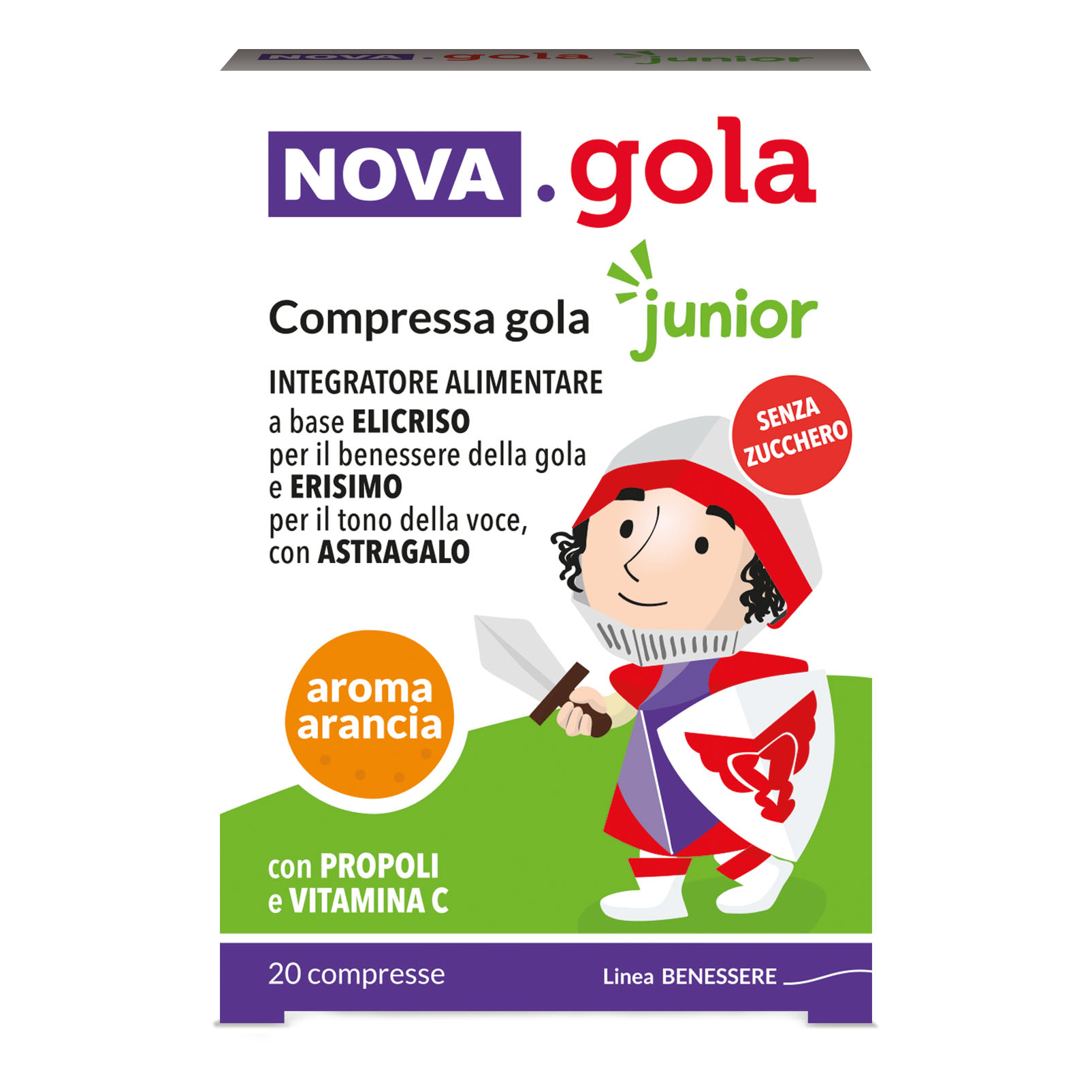 Nova gola junior arancia 20 compresse