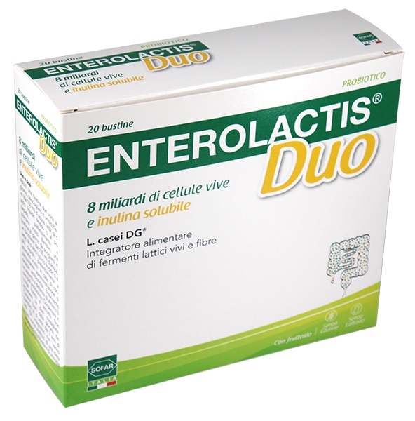 Enterolactis Duo Integratore Di Fermenti Lattici E Fibre Per Il Benessere Intestinale 20 Bustine — confronto prezzi