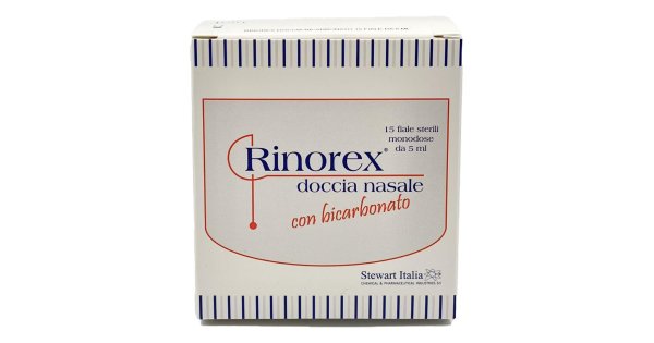 Rinorex doccia aerosol bicarbonato 15 fiale da 5 ml