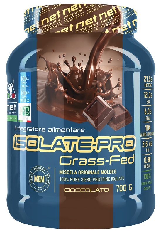 Net Integratori Farmacia Isolate Pro Grass Fed Cioccolato 700 g Polvere per soluzione orale