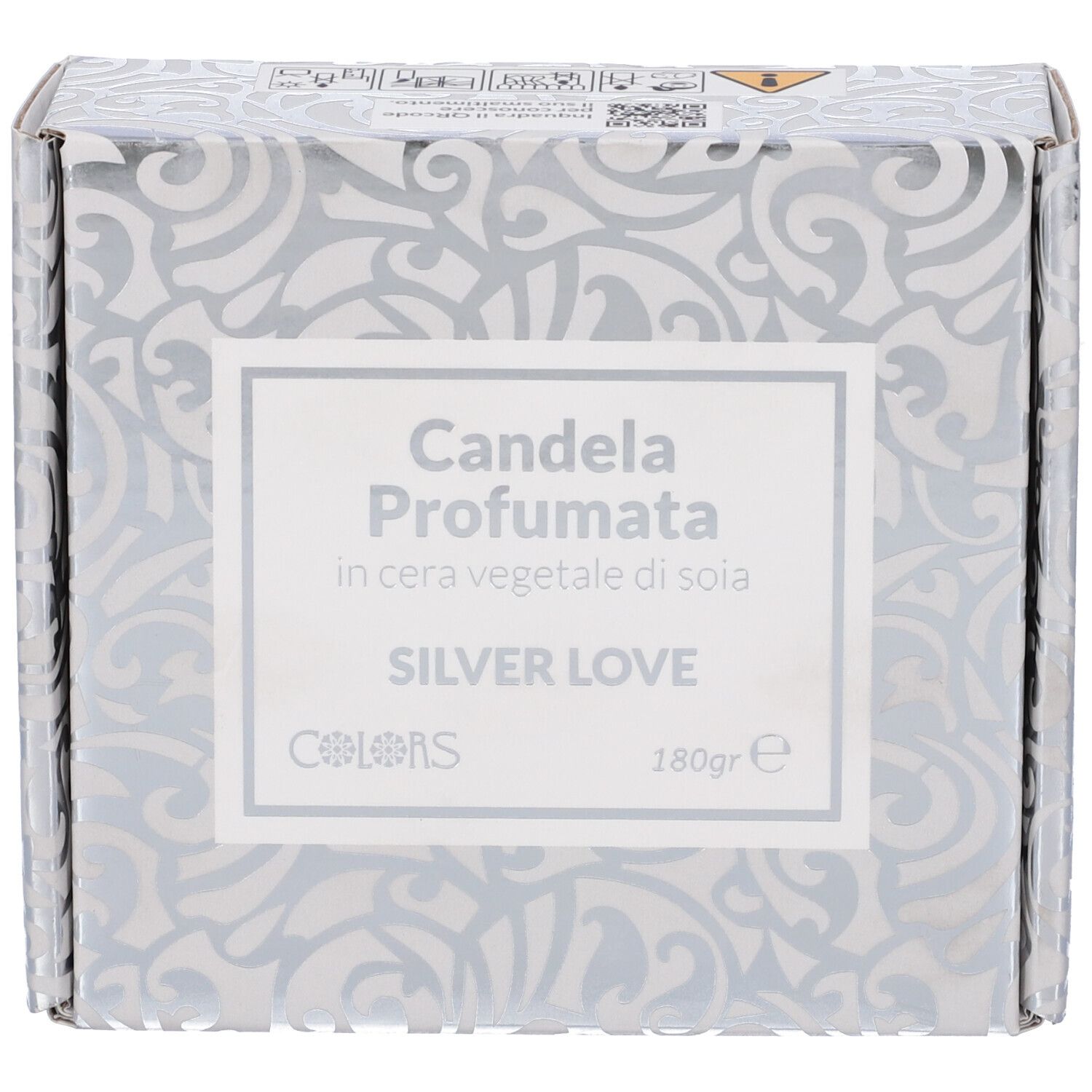 Colors Candela Profumata Silver Love in Cera Vegetale 1 pz Altro