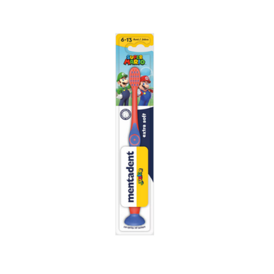 Mentadent - Spazzolino Kids 6-13 Anni Super Mario Confezione 1 Pezzo