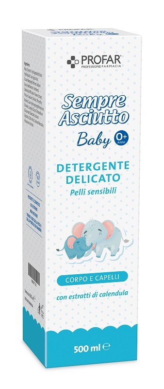 Profar Sempre Asciutto Baby Detergente Delicato Corpo e Capelli 500 ml