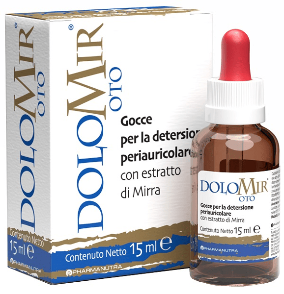 Dolomir Oto 15 ml Gocce per la Detersione Periauricolare con Estratto di Mirra