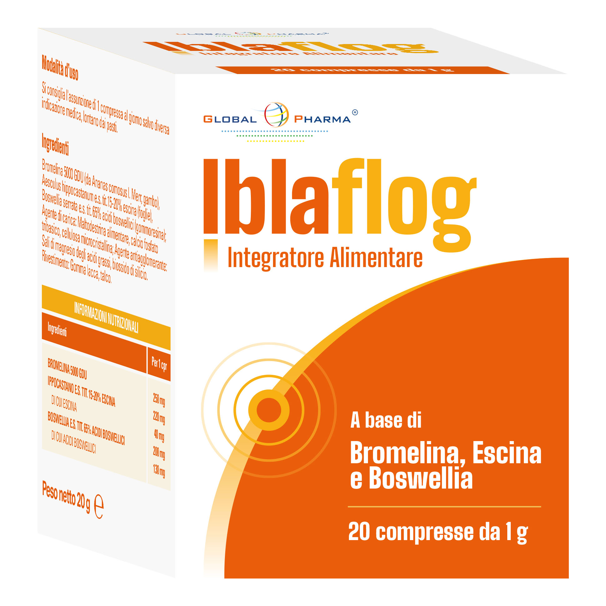 Iblaflog 20 compresse — confronto prezzi