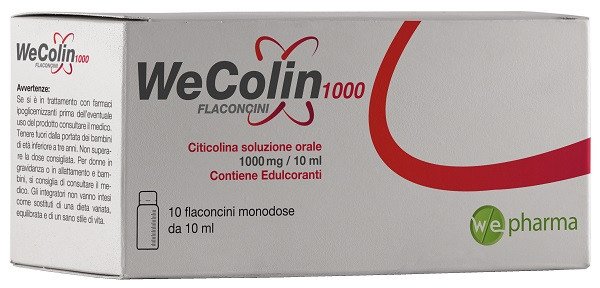 Wecolin 1000 Integratore Per Il Sistema Nervoso 10 Flaconcini Monodose