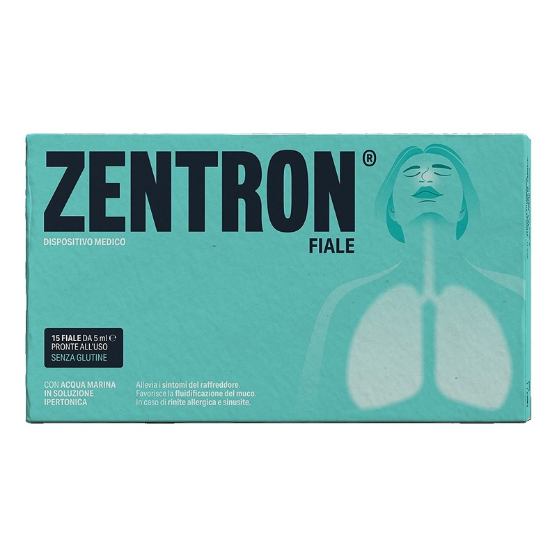 Zentron Allevia I Sintomi Di Raffreddore Rinite Allergica E Sinusite 15 Fiale Per Aerosol Da 5ml