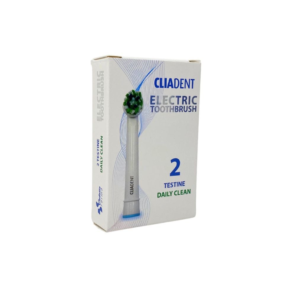 Budetta Farma CliaDent - Testina Daily Clean Ricambio per Spazzolino Elettrico Rotante, 2 Pezzi — confronto prezzi