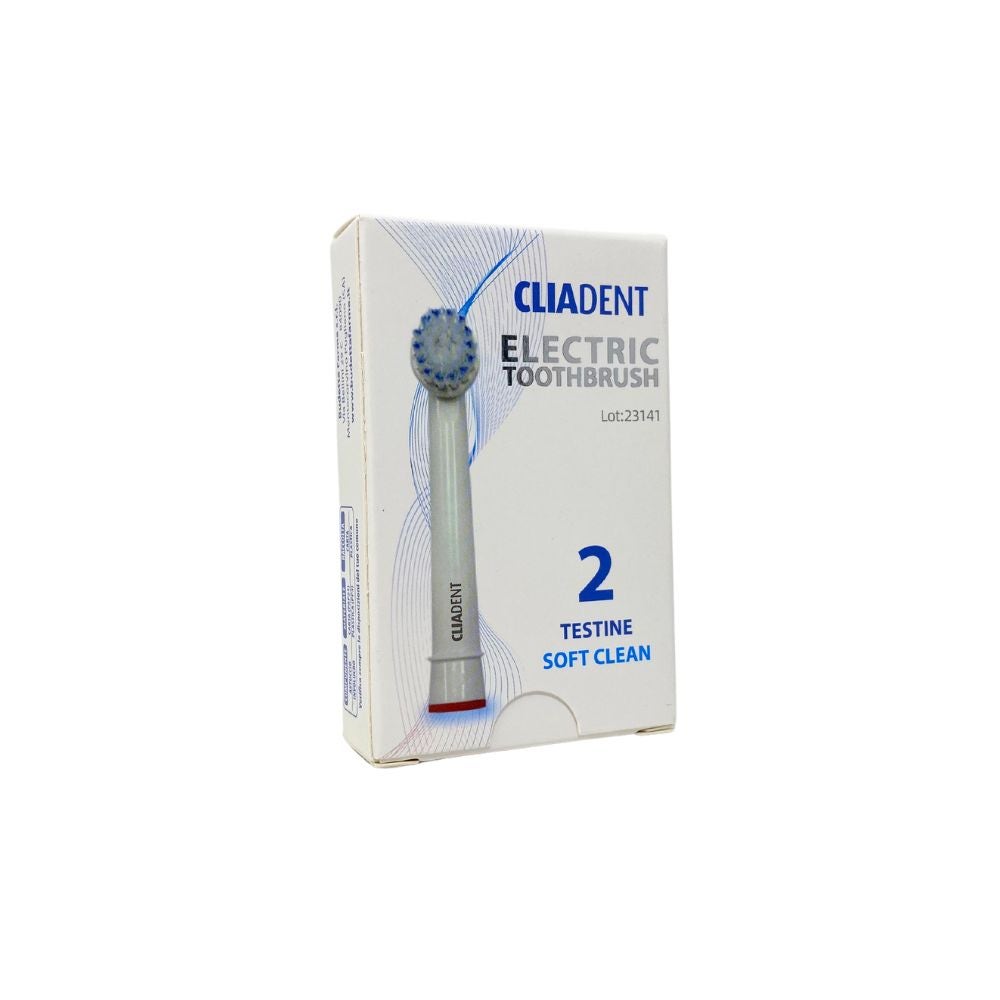 Budetta Farma CliaDent - Testina Soft Clean Ricambio per Spazzolino Elettrico Rotante, 2 Pezzi — confronto prezzi
