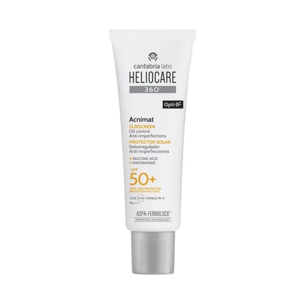 Heliocare 360° Acnimat SPF50+ Protezione Solare Anti-Imperfezioni Oil Control, 50ml