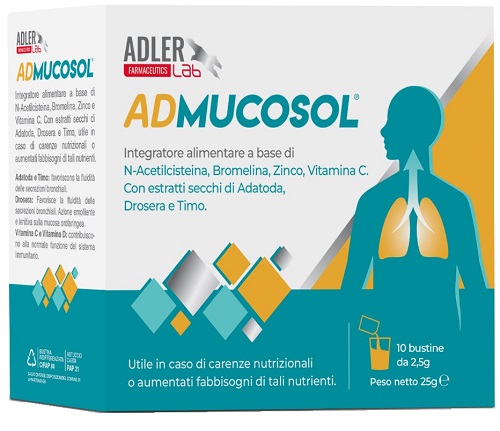 Admucosol Integratore Per Il Benessere Delle Vie Respiratorie 10 Bustine