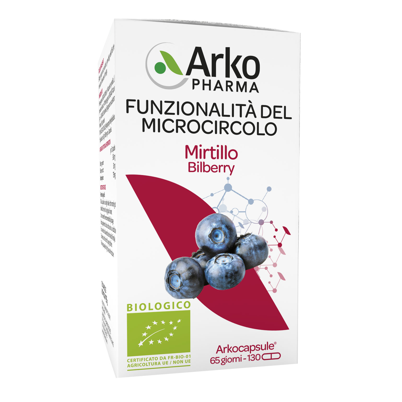 Arkocapsule funzionalita' microcircolo mirtillo 130 capsule