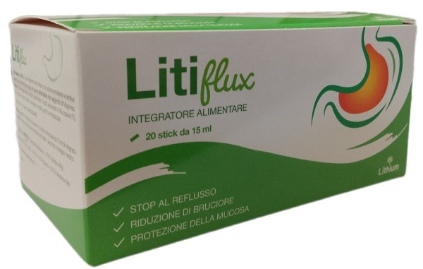 Litiflux Integratore Per Il Benessere Dell'apparato Digerente 20 Stick Da 15ml
