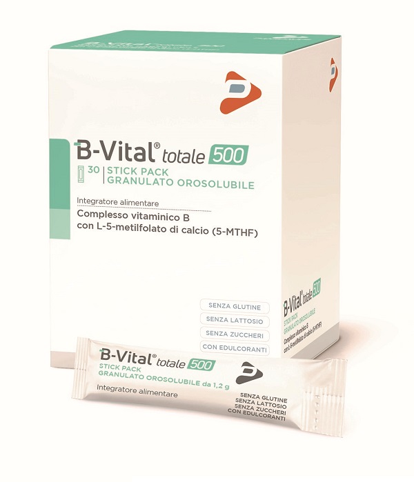 B-vital Totale 500 Integratore A Base Del Complesso Vitaminico B Granulato Orosolubile 30 Stick Pack