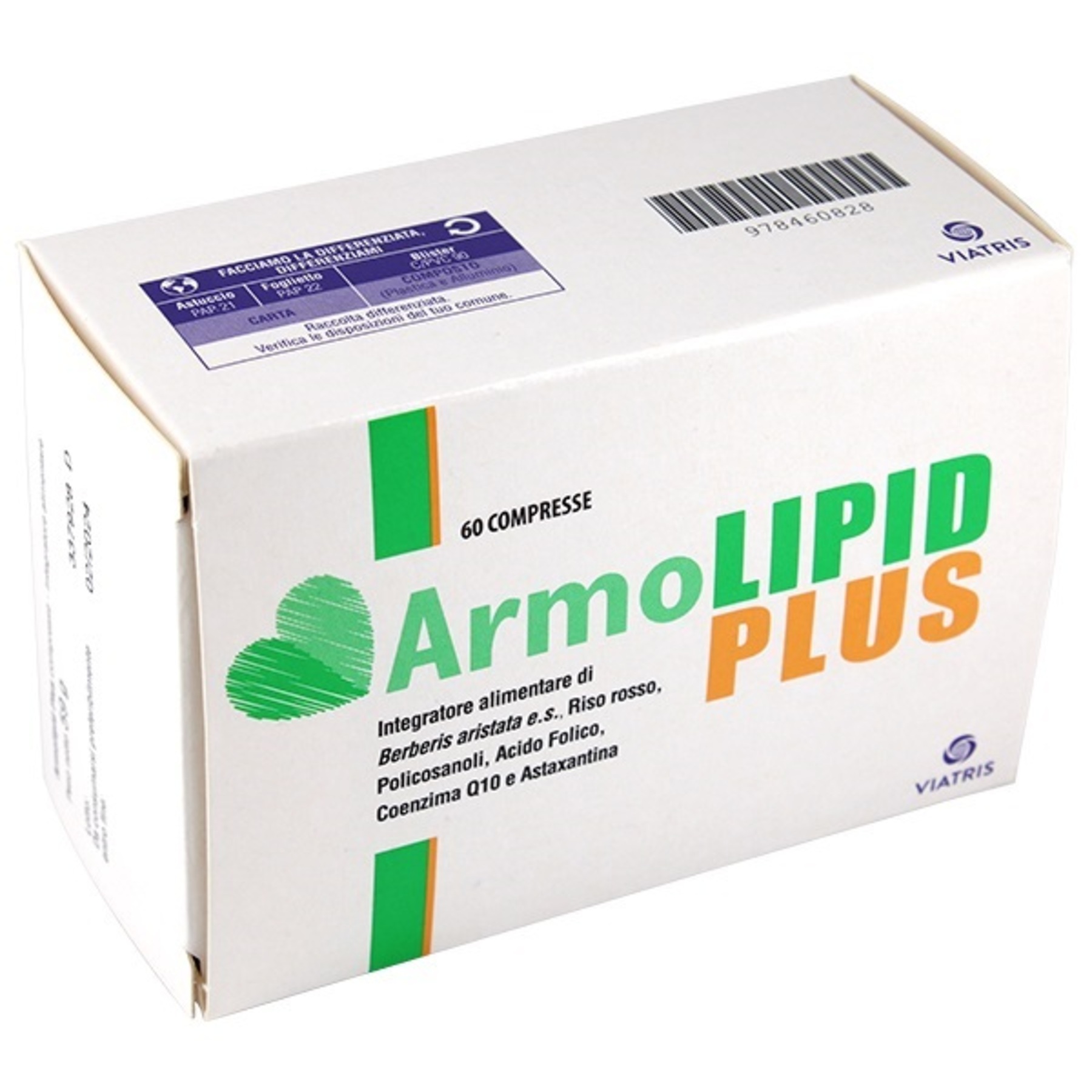 Armolipid Plus Integratore Per Il Controllo Del Colesterolo 60 Compresse