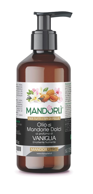 Mandorlì Olio Di Mandorle Dolci Alla Vaniglia Idratante Emolliente E Nutriente Corpo Viso Capelli 1000ml