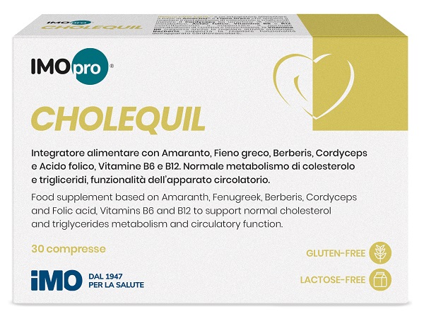 Imopro cholequil 30 compresse nuova formulazione