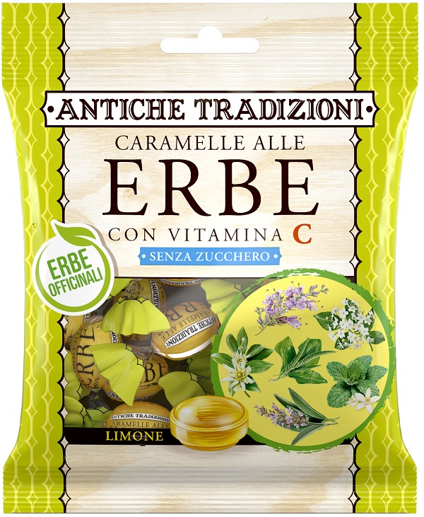 Antiche tradizioni caramella erbe limone e vitamina c 60 g