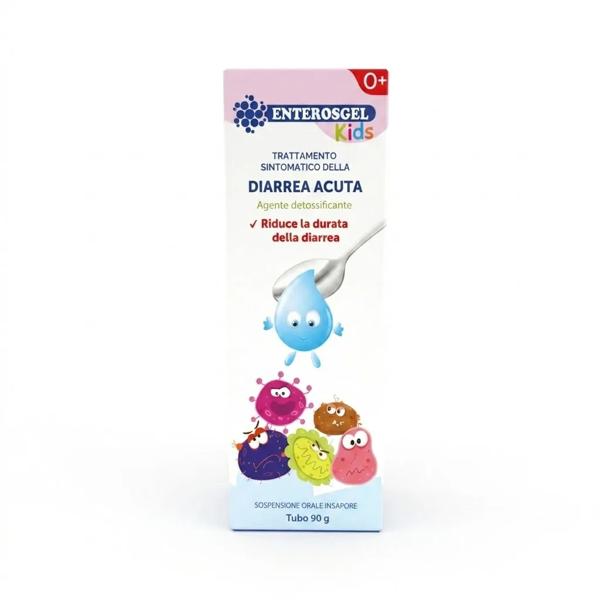 Guna Enterosgel Kids Soluzione Orale Detossificante Antidiarrea per Lattanti e Bambini 90 g