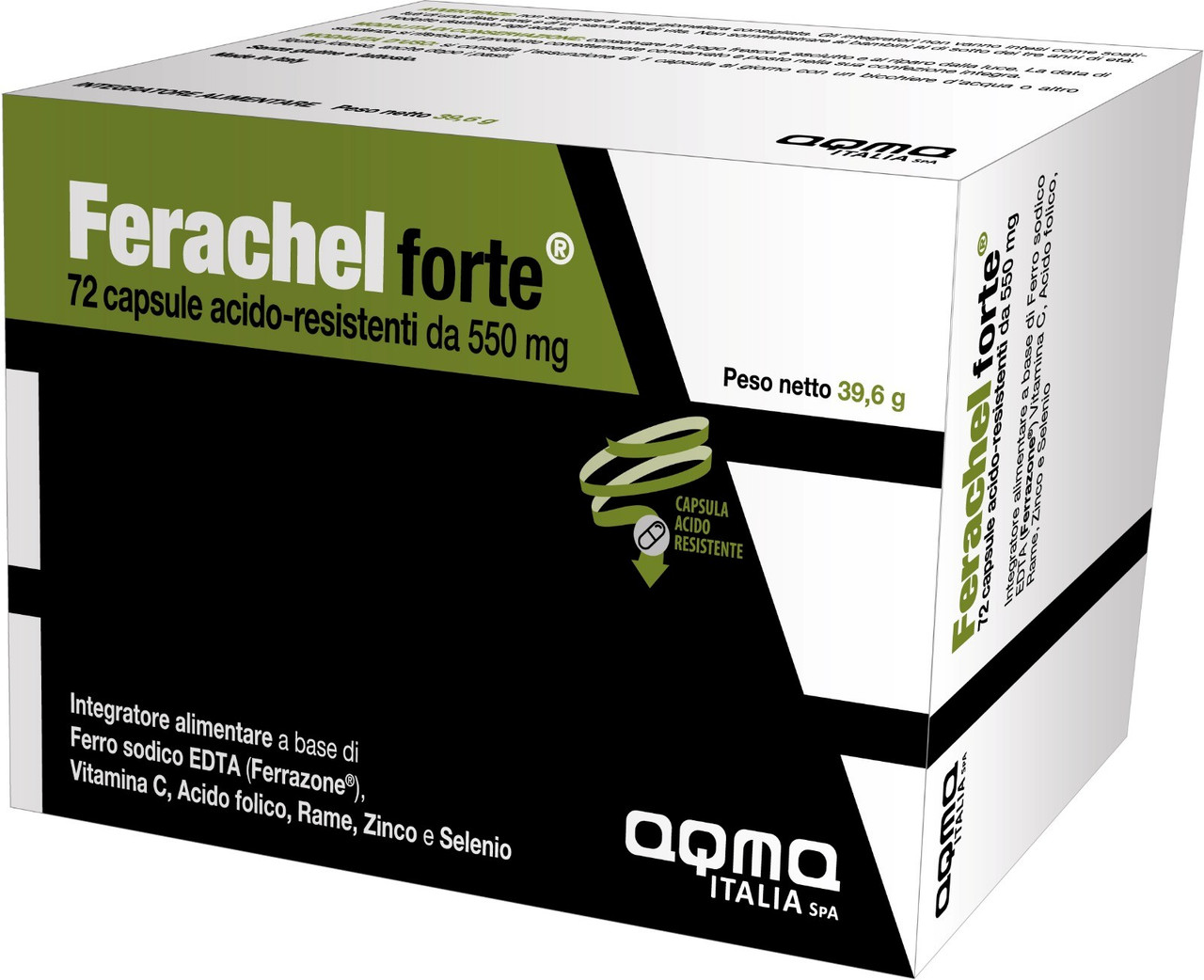 Ferachel - Forte Integratore A Base Di Ferro Sistema Immunitario Confezione 72 Capsule — confronto prezzi