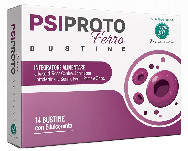 Psiproto ferro 14 bustine con edulcorante