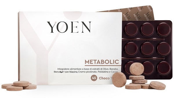Yoen Metabolic Integratore Per Il Metabolismo Energetico E Il Controllo Di Carboidrati E Lipidi 45 Choco Tabs