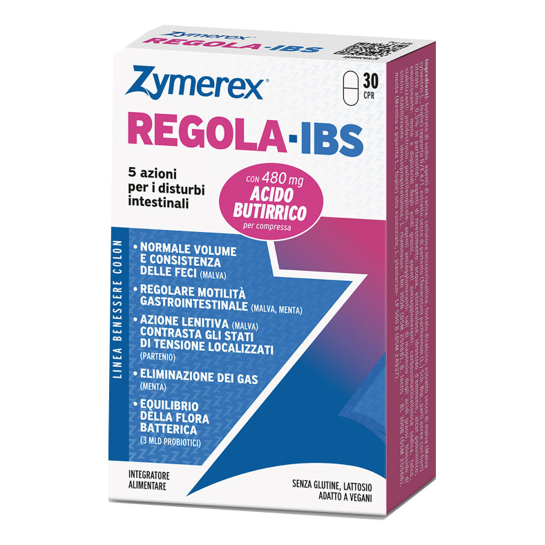 Zymerex regola-ibs 30 compresse senza glutine senza lattosio