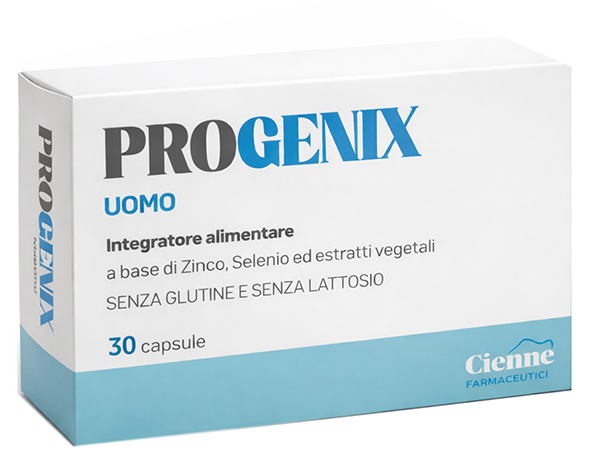 Progenix uomo 30 capsule senza glutine senza lattosio