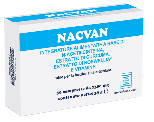 Nacvan 30 compresse da 1300 mg senza glutine senza lattosio
