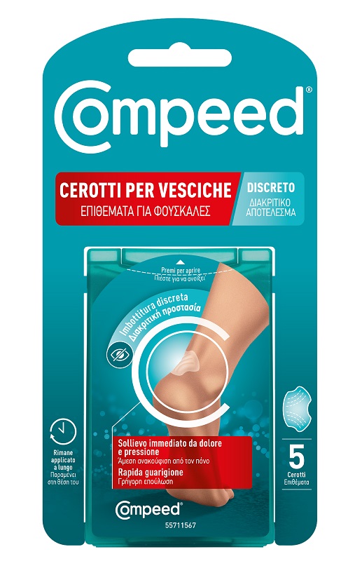 Cerotto compeed vesciche discreto 5 pezzi