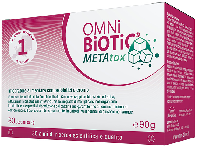 Omni biotic metatox 30 bustine 3 g senza glutine senza lattosio — confronto prezzi