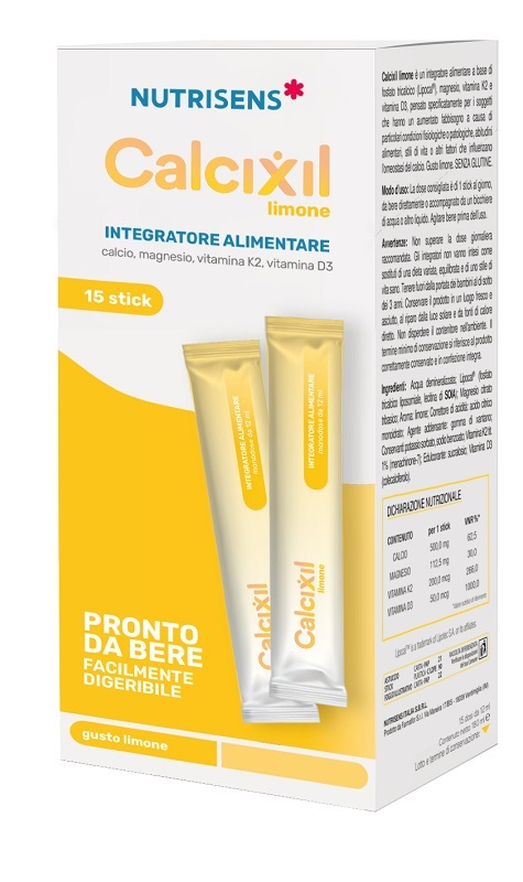 Calcixil Limone Integratore Per Il Benessere Delle Ossa Dopo Chirurgia Bariatrica 15 Stick Pronti Da Bere