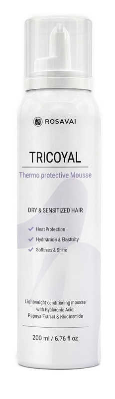 Rosavai tricoyal mousse termoprotettiva 200 ml