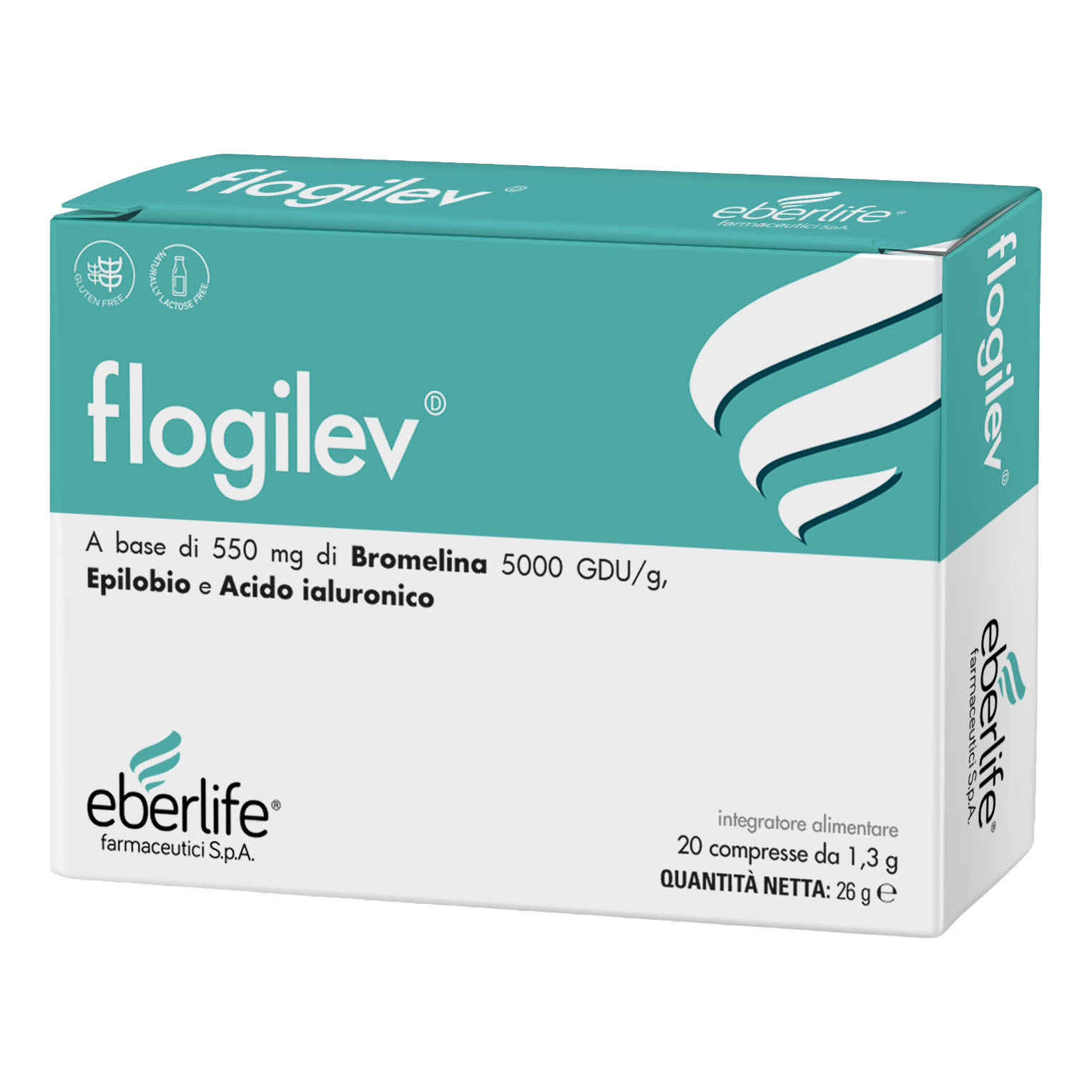 Flogilev 20 compresse da 1,3 g senza glutine naturalmente privo di lattosio — confronto prezzi