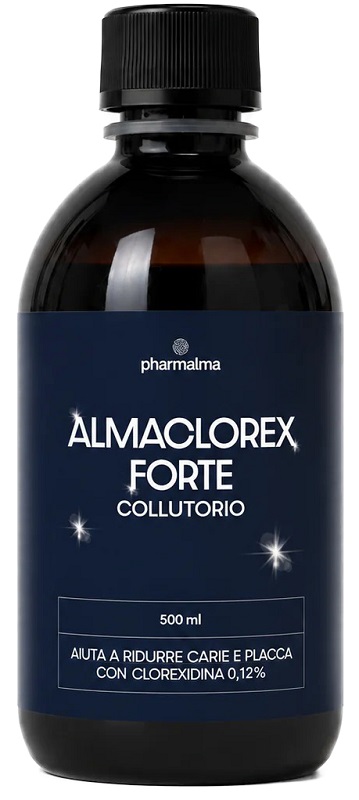 Almaclorex Forte Collutorio Con Clorexidina 0,12% Aiuta A Ridurre Carie E Placca 500ml