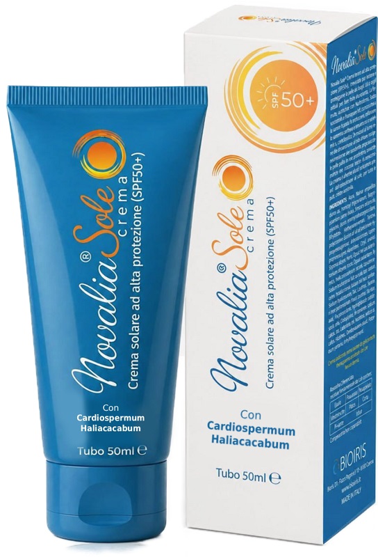 Novalia Sole Spf 50+ Crema Solare Ad Alta Protezione Viso E Corpo Per Adulti E Bambini 50ml