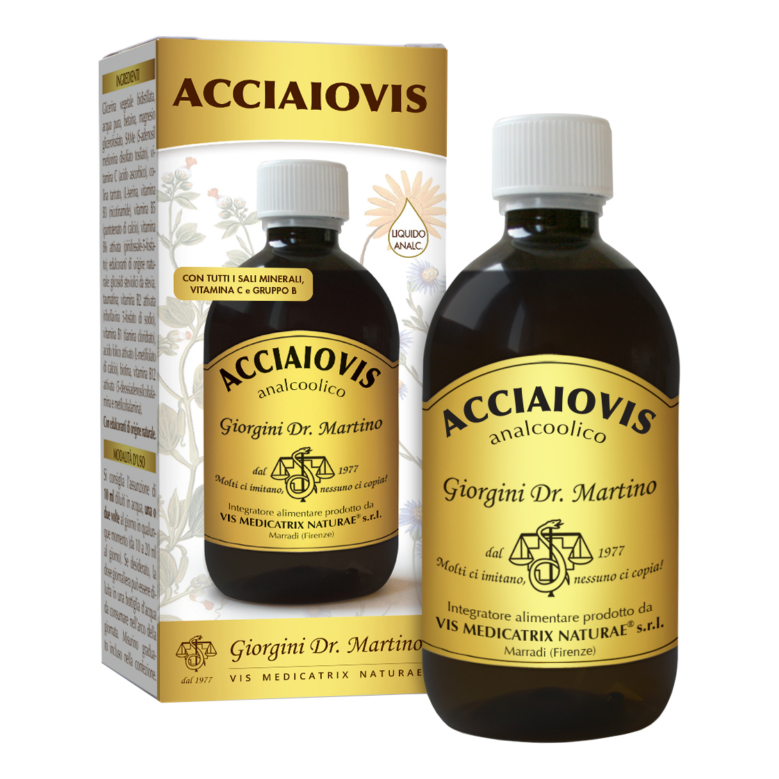 Acciaiovis liquido analcolico 500 ml con edulcoranti — confronto prezzi