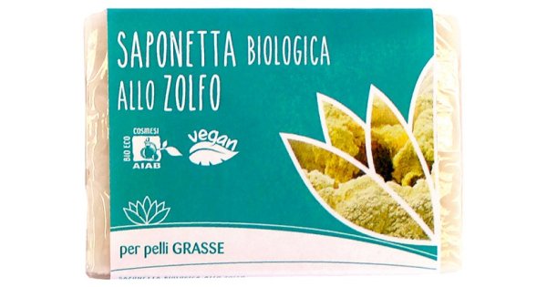 Fior di Loto Saponetta Biologica Allo Zolfo Pelli Impure 100 g