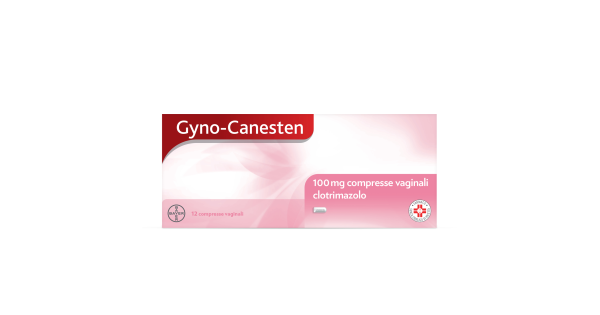 Gyno-Canesten Trattamento Sintomi Candida contro Prurito, Bruciore Intimo e Perdite, 12 Compresse Vaginali