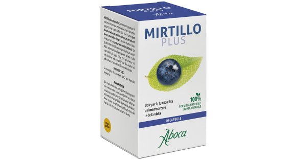 Aboca Mirtillo Plus Integratore Microcircolo e Vista 70 Opercoli