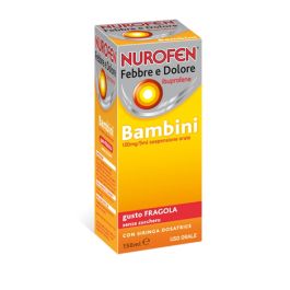 Nurofen Febbre e Dolore Bambini 100 mg/5 ml Ibuprofene Sospensione Orale Fragola 150 ml — confronto prezzi