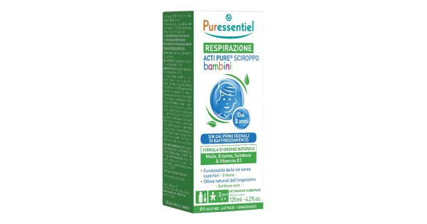 Puressential Respirazione Acti Pur Sciroppo per Bambini Raffreddamento 125 ml